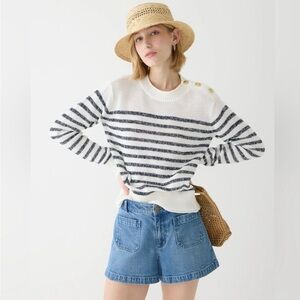 J Crew Relaxed Linen Sweater